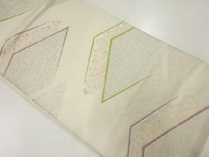 アンティーク　菱に花模様織出し袋帯（材料）